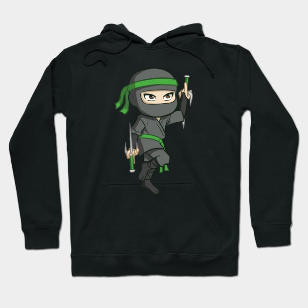 Ninja Sai Chibi Hoodie by nokuthula